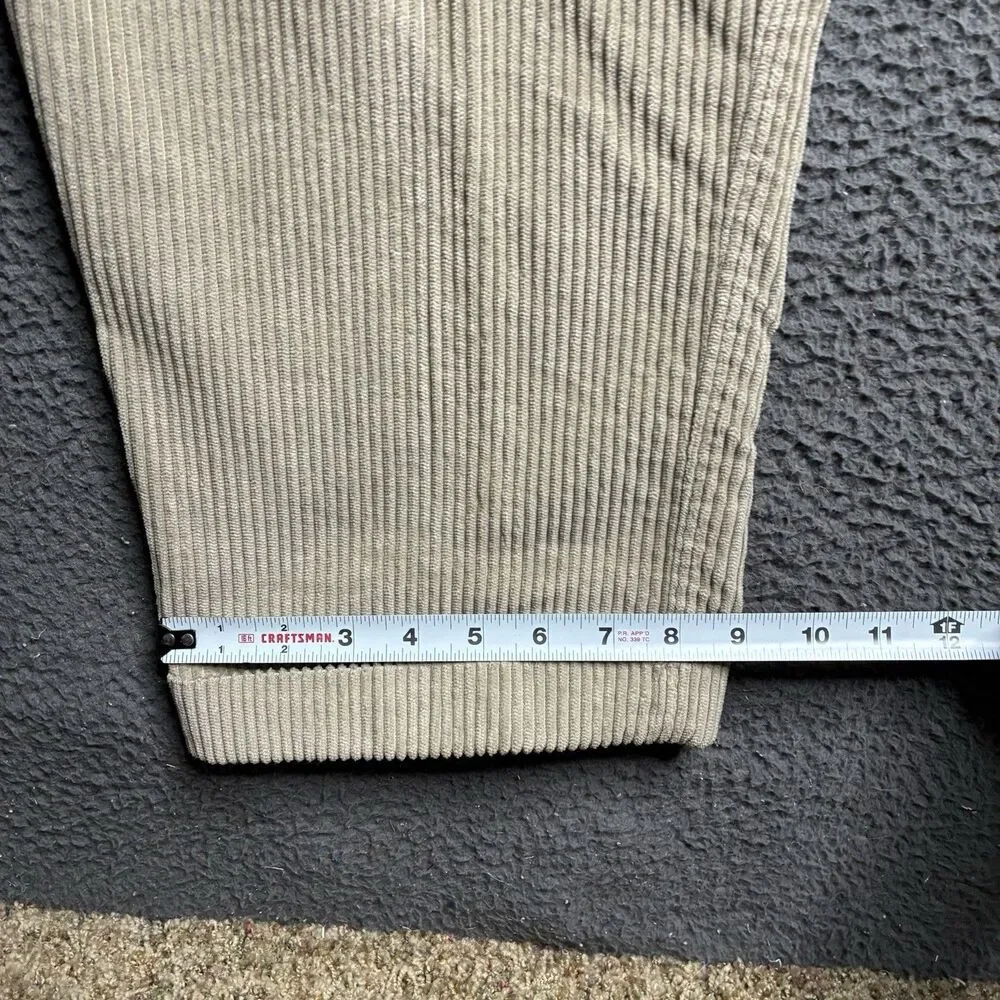 Vintage 90'S Dockers Khakis corduroy pants two-pleat wide wale men's size 36x32